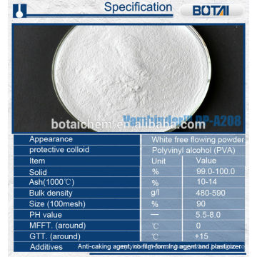 Additifs chimiques de construction de RDP poudre de polymère redispersible